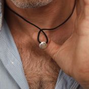 Men's BE PURE - Black Cord with Sterling Silver Pendant