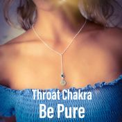 BE PURE - Tail Chain Sterling Silver Necklace with light blue Crystal
