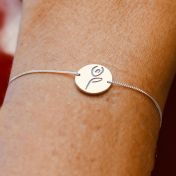 Be strong bracelet in sterling silver
