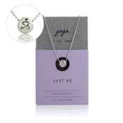 Just Be - Sterling Silver Pendant Ball Chain Necklace