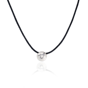 Be Brave - Black Cord with Sterling Silver Pendant