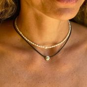 Be Brave - Black Cord with Sterling Silver Pendant