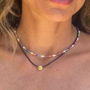 Be Brave - Black Cord with 14K Gold Vermeil Pendant