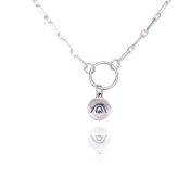 Be Creative - Yoga Pose & Mantra Sterling Silver Bold Link Necklace