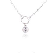 Be Free - Yoga Pose & Mantra Sterling Silver Bold Link Necklace