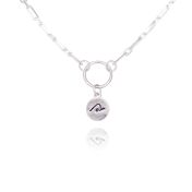 Be Pure - Yoga Pose & Mantra Sterling Silver Bold Link Necklace