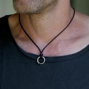 Men's BE STRONG - Ensō Sterling Silver Pendant