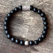 Be Strong Black Onyx Men Bracelet