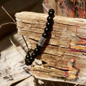 Be Strong Black Onyx Men Bracelet