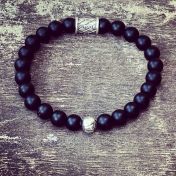 Be Strong Black Onyx Men Bracelet
