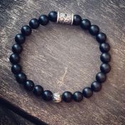 Be Strong Black Onyx Men Bracelet