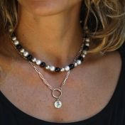 Be Strong - Sterling Silver Bold Link Necklace