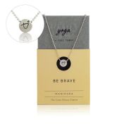 Be Brave - Sterling Silver Pendant Ball Chain Necklace