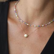 Be Strong with a Diamond 14K Gold Vermeil Necklace 