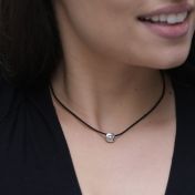 Be Brave - Black Cord with Sterling Silver Pendant