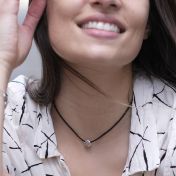 BE PURE - Black Cord with Sterling Silver Pendant