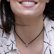 BE PURE - Black Cord with Sterling Silver Pendant