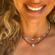 Be Love Sterling Silver Pendant on Black Cord