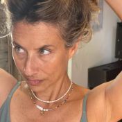 JUST BE -  14K Gold vermeil pendant with baroque pearl necklace