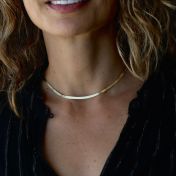 Herringbone 18K Gold Plated Necklace