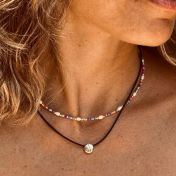 BE FREE - Black Cord with Sterling Silver Pendant