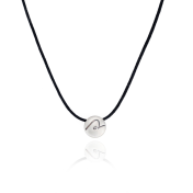 BE PURE - Black Cord with Sterling Silver Pendant
