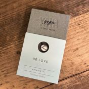 Men's Be Love Sterling Silver Pendant on Black Cord