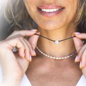 BE FREE - Black Cord with Sterling Silver Pendant
