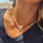 Just Be Black Cord with Sterling Silver Pendant