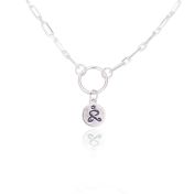 Just Be - Yoga Pose & Mantra Sterling Silver Bold Link Necklace