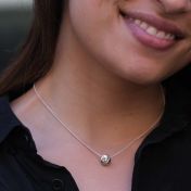 Be Brave - Sterling Silver Pendant Ball Chain Necklace