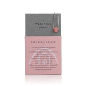 BE CREATIVE - Sterling Silver Ball Chain Necklace with Orange Pendant