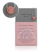 BE CREATIVE - Sterling Silver Ball Chain Necklace with Orange Pendant