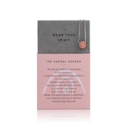 Be Creative - Sterling Silver Box Chain Necklace with orange Pendant