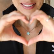 BE LOVE - Necklace with Green Pendant
