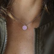 JUST BE - Necklace with Purple Pendant