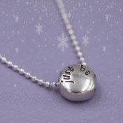 Just Be - Sterling Silver Pendant Ball Chain Necklace