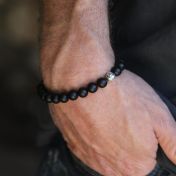 Be Strong Black Onyx Men Bracelet