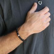 Be Strong Black Onyx Men Bracelet