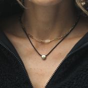 18K Gold Plated Paper Clip Necklace