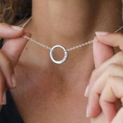 BE STRONG - Ensō Sterling Silver Necklace
