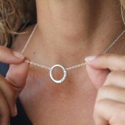 BE STRONG - Ensō Sterling Silver Necklace