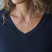 BE STRONG - Ensō Sterling Silver Necklace