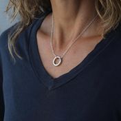 BE STRONG - Ensō Sterling Silver Necklace
