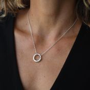 BE STRONG - Ensō Sterling Silver Necklace