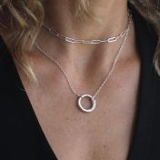 BE BRAVE - Ensō Sterling Silver Necklace