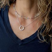 BE STRONG - Ensō Sterling Silver Necklace
