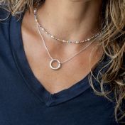 BE STRONG - Ensō Sterling Silver Necklace
