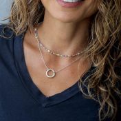 BE STRONG - Ensō Sterling Silver Necklace