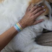 Be free - Blue Woven Sterling Silver Bracelet